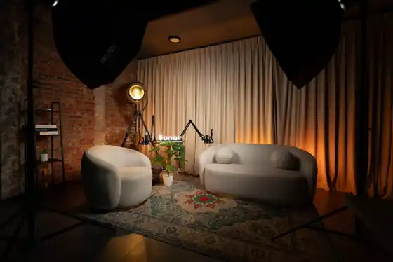 On Air Podcast Studio — studio interior
