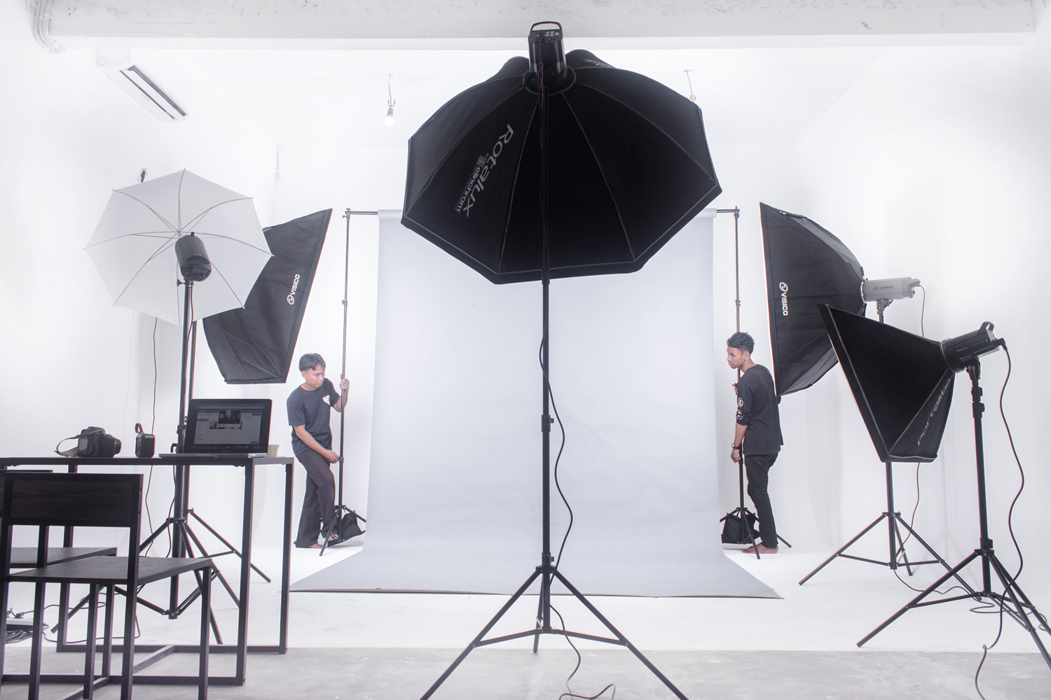White Luxe Studio — studio interior