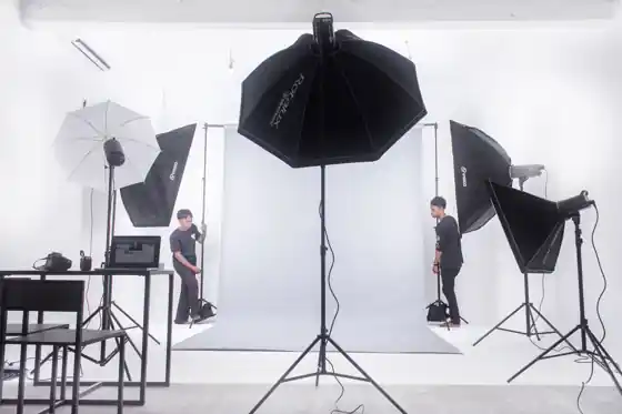 White Luxe Studio — studio interior